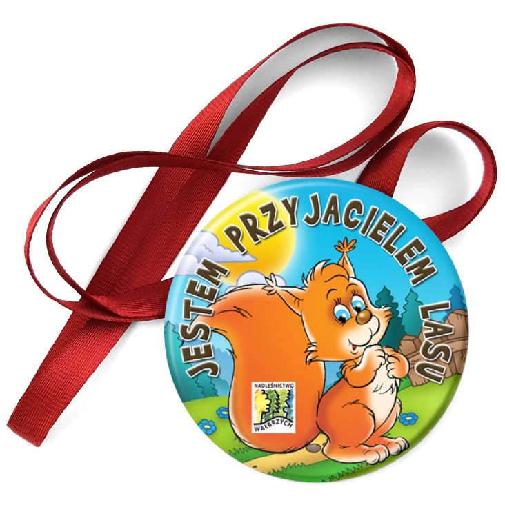 przypinka medal Jestem Przyjacielem Lasu