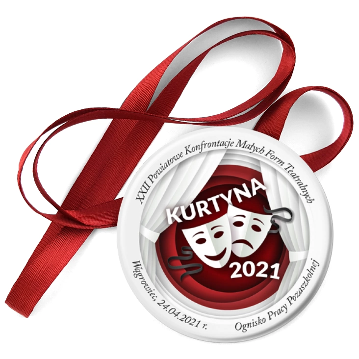 przypinka medal Kurtyna 2021