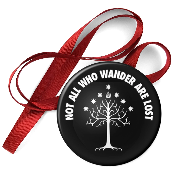 przypinka medal Not all who wander are lost