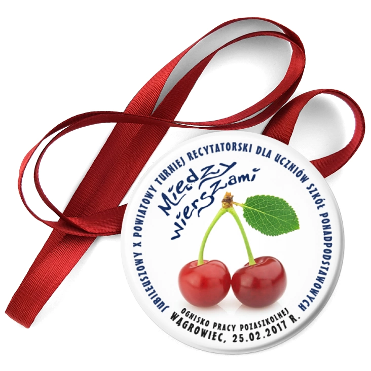 przypinka medal Między Wierszami 2017