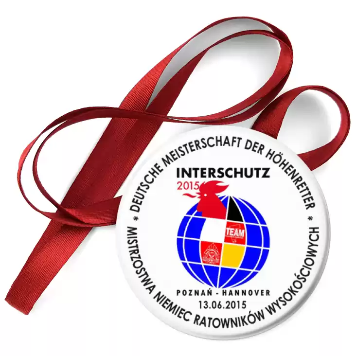 przypinka medal Mistrzostwa Niemiec ratowników wysokościowych