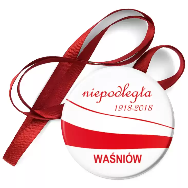 przypinka medal Niepodległa Polska - Waśniów