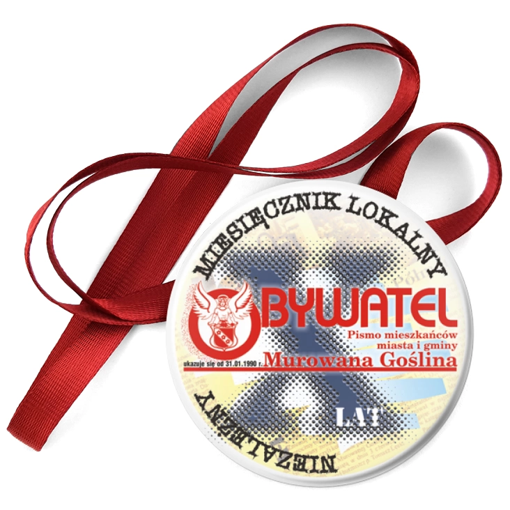 przypinka medal Obywatel - X lat
