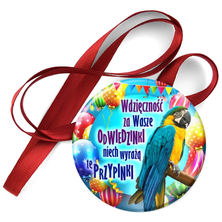 przypinka medal Papugarnia Carmen - odwiedziny