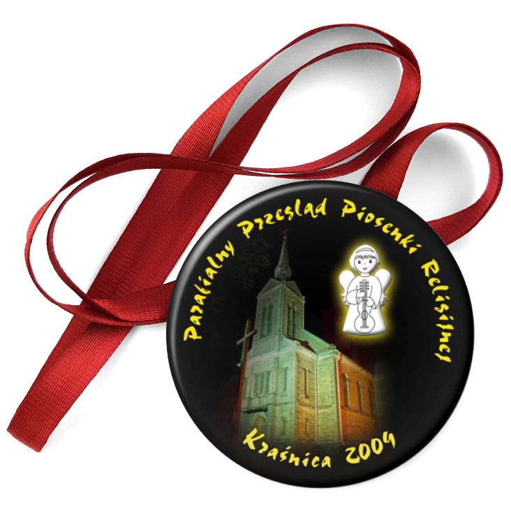 przypinka medal Parafialny Przegląd Piosenki Religijnej Kraśnica 2009
