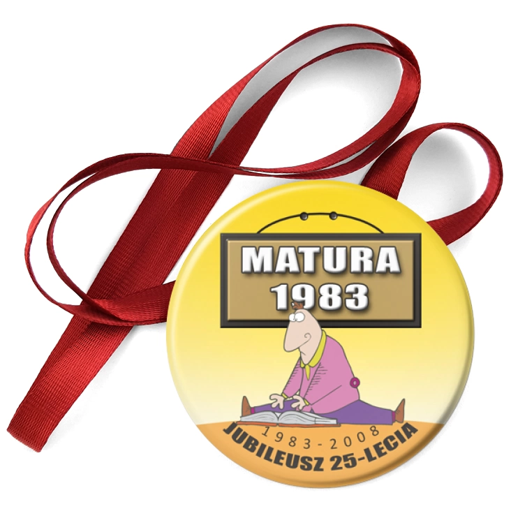 przypinka medal 25 lecie matury 1983