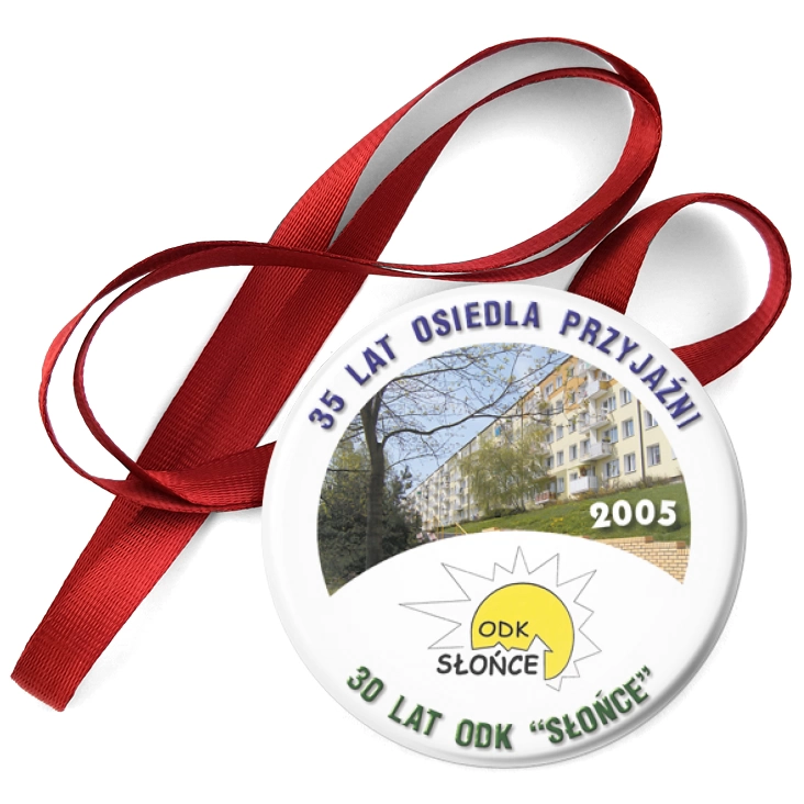 przypinka medal 30 lat ODK Słońce