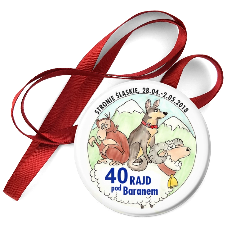 przypinka medal 40 Rajd pod Baranem