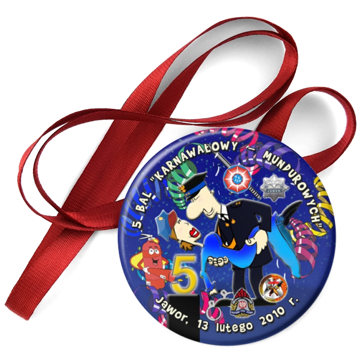 przypinka medal 5 Bal Karnawałowy mundurowych