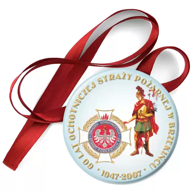 przypinka medal 60 lat OSP Brzekiniec