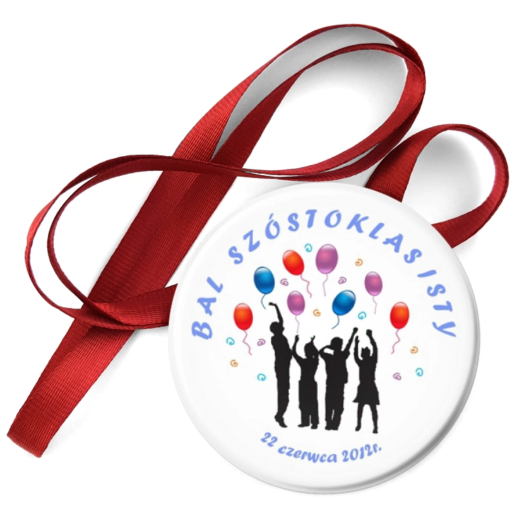 przypinka medal Bal szóstoklasisty
