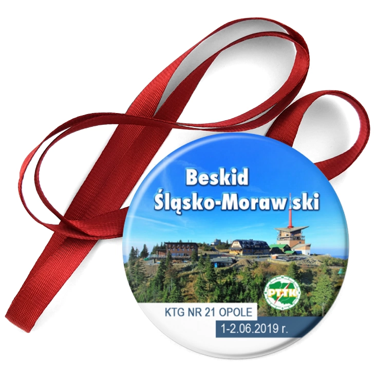 przypinka medal Beskid Śląsko-Morawski