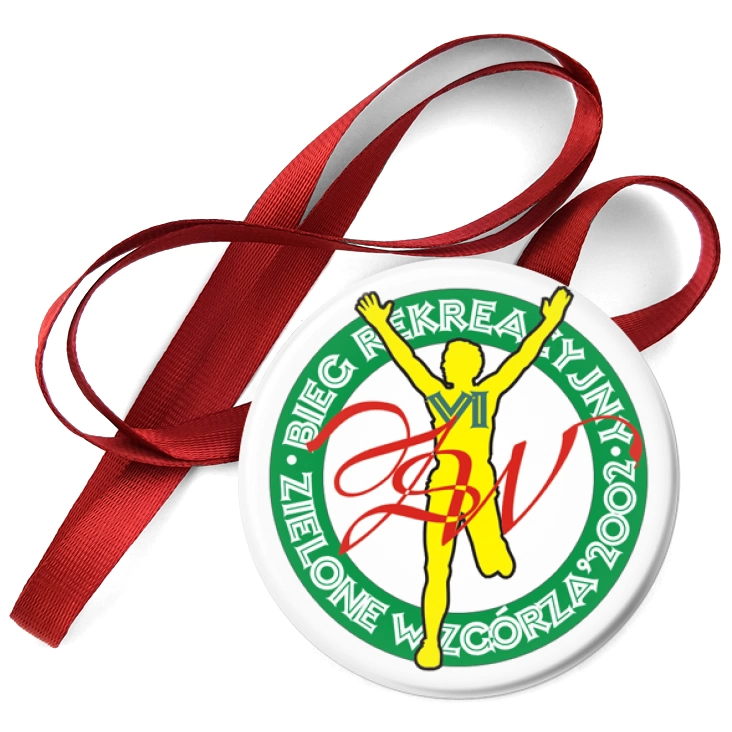 przypinka medal Bieg rekreacyjny Zielone Wzgórza 2002