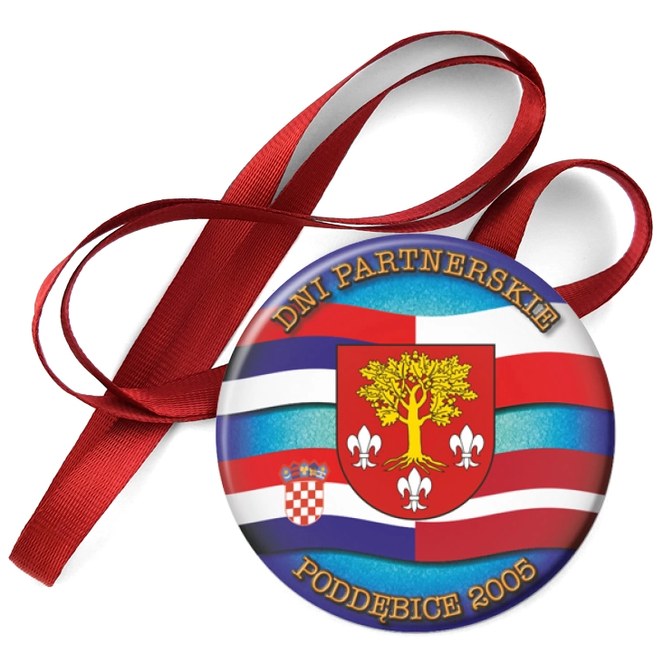przypinka medal Dni partnerskie - Poddębice 2004
