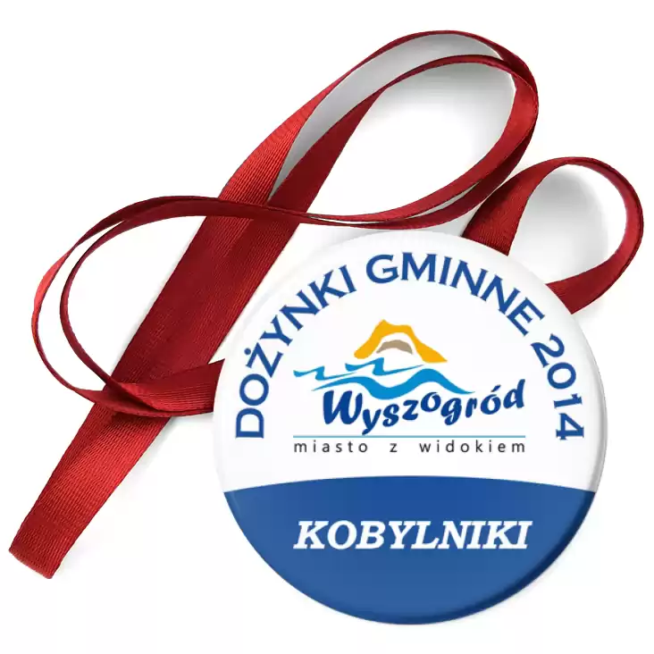 przypinka medal Dożynki Gminne - Kobylniki 2014