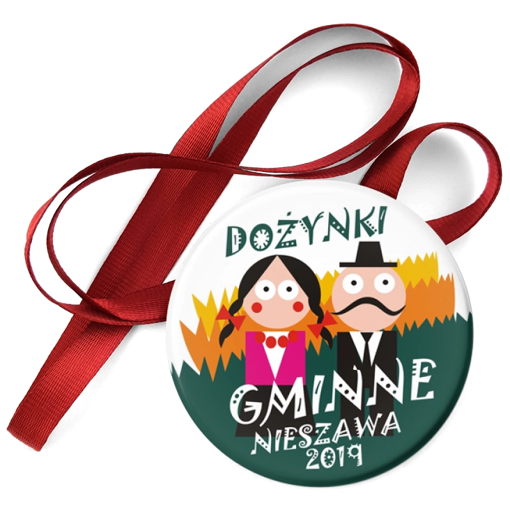 przypinka medal Dożynki Nieszawa