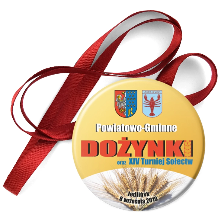 przypinka medal Dożynki Powiatowo-Gminne