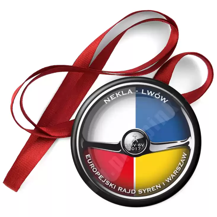 przypinka medal Europejski Rajd Syren i Warszaw