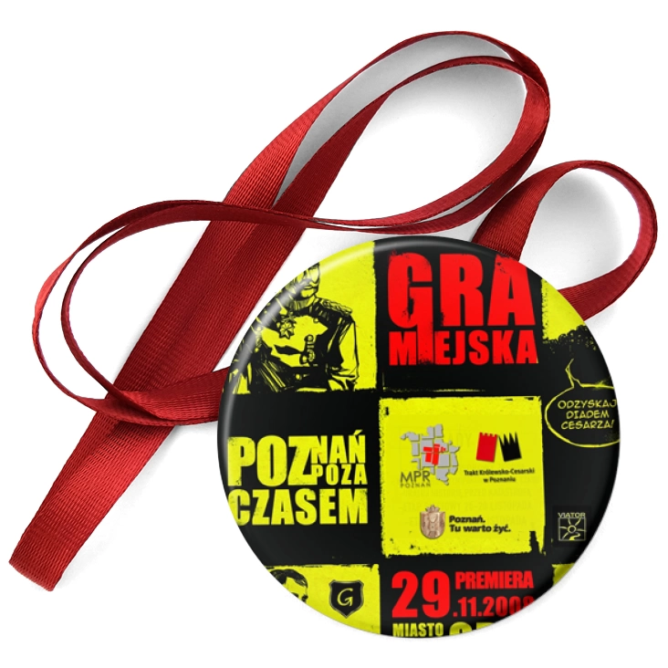 przypinka medal Gra Miejska Poznań