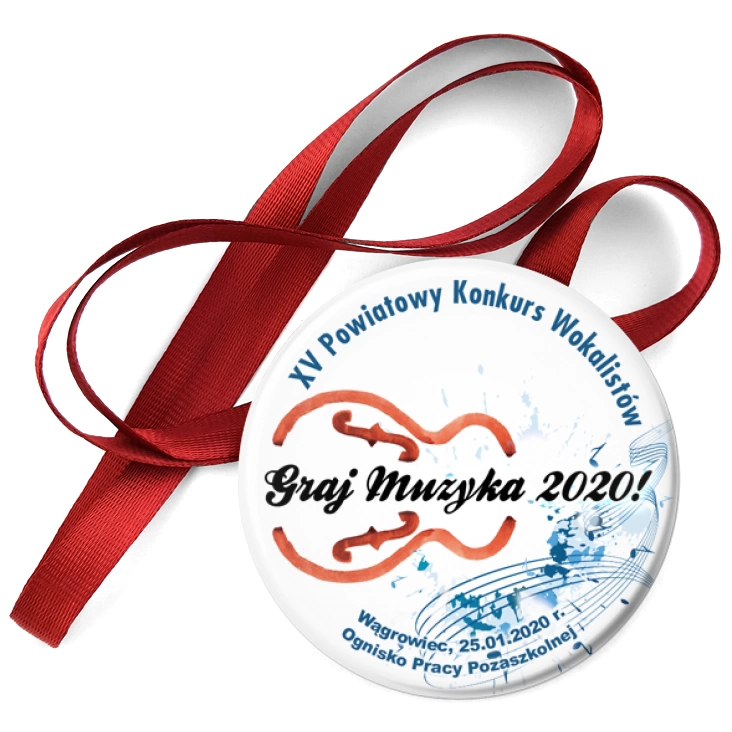 przypinka medal Graj Muzyka 2020