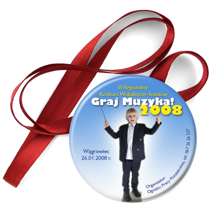 przypinka medal Graj Muzyka 2008