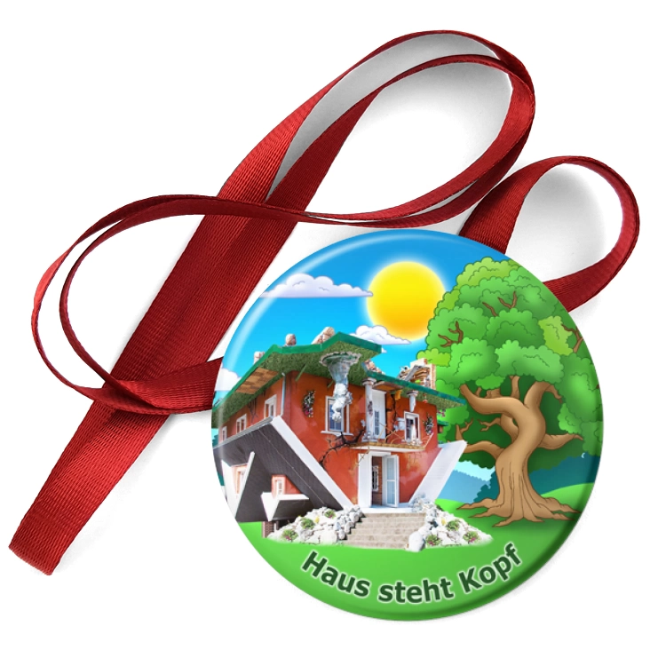 przypinka medal Haus Steht Kopf