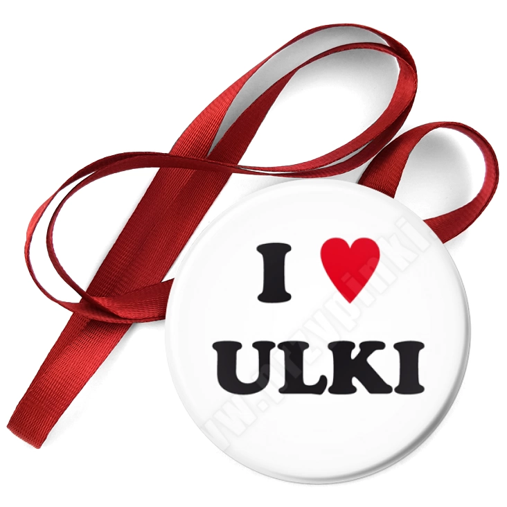 przypinka medal I love Ulki