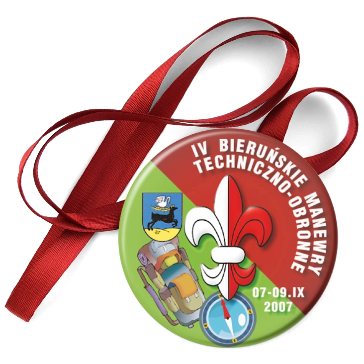przypinka medal IV Bieruńskie Manewry