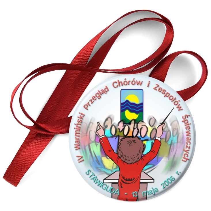 przypinka medal IV Warmiński Przegląd Chórów i Zespołów Śpiewaczych