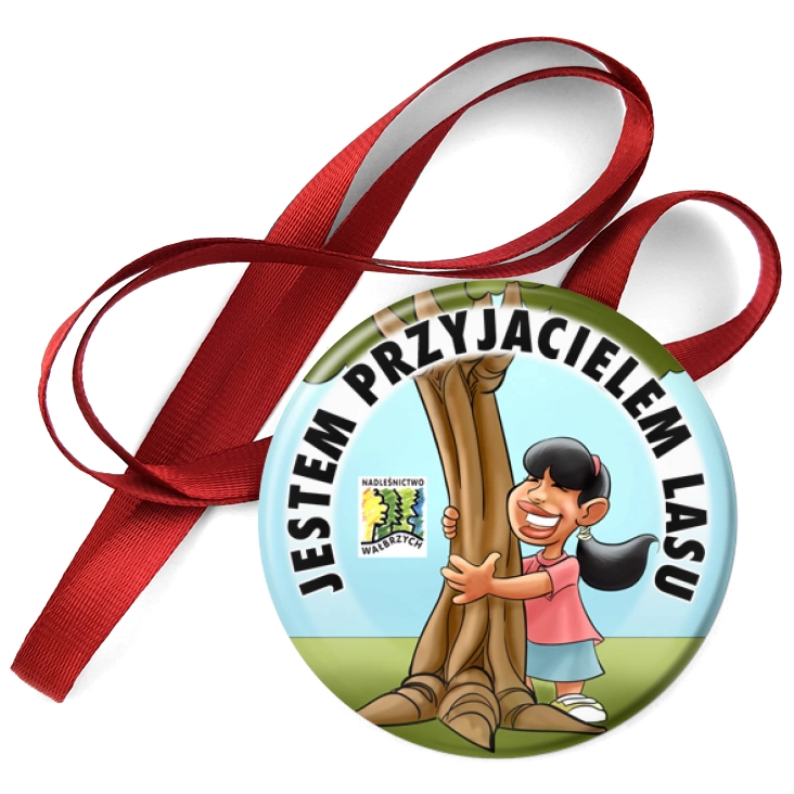 przypinka medal Jestem Przyjacielem Lasu