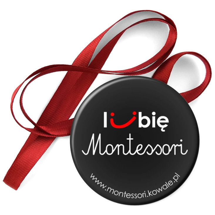 przypinka medal Lubię Montesorii