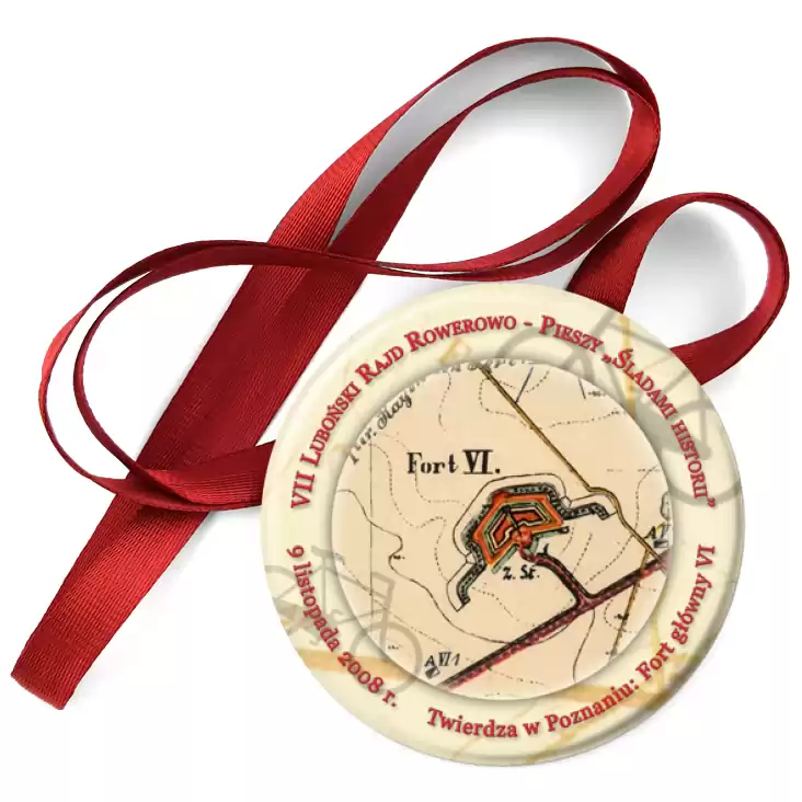 przypinka medal Luboński Rajd - Śladami historii