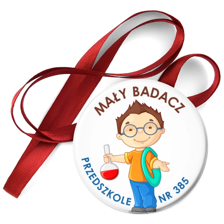 przypinka medal Mały badacz Ple 385