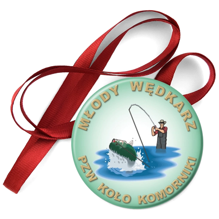 przypinka medal Młody Wędkarz