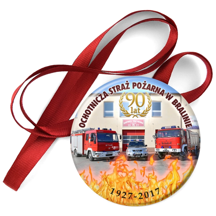przypinka medal OSP w Bralinie