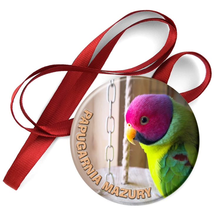przypinka medal Papugarnia Mazury
