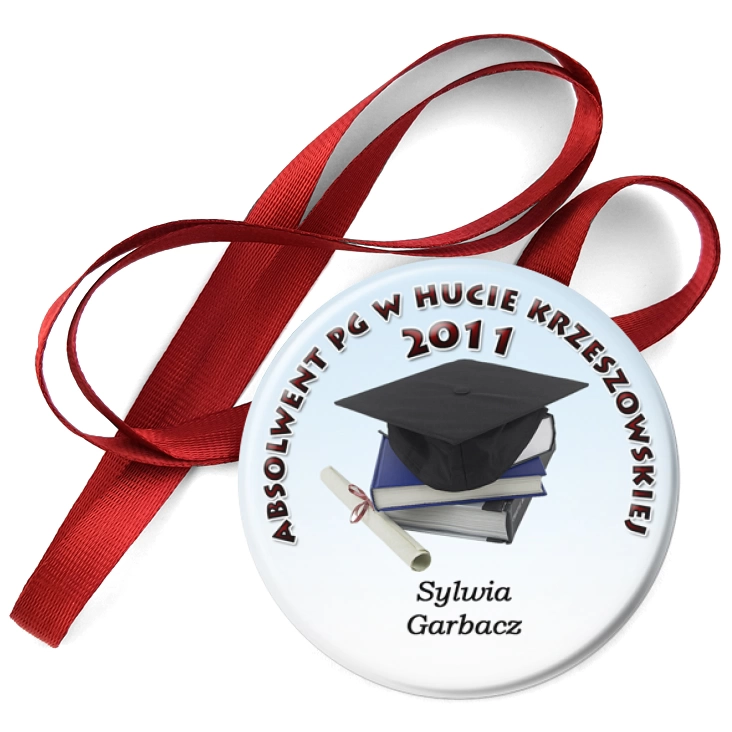 przypinka medal PG w Hucie Krzeszowskiej - Absolwent 2011