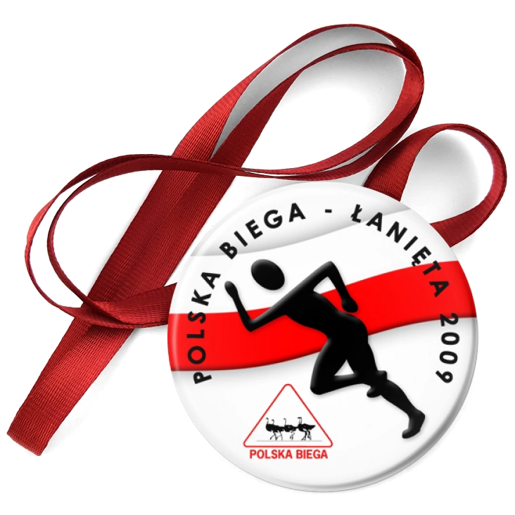 przypinka medal Polska Biega - Łanięta 2009