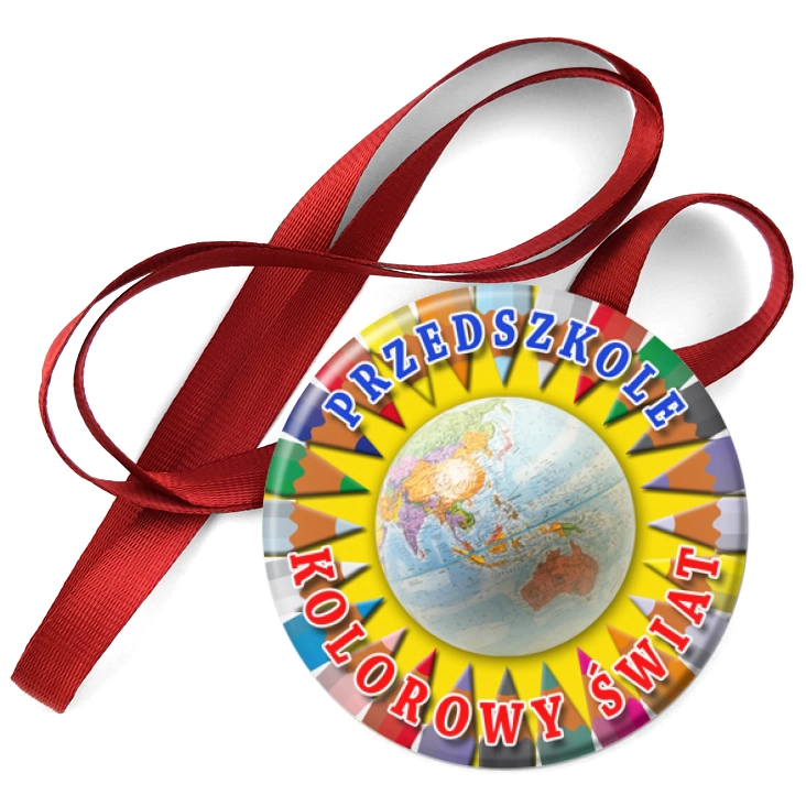 przypinka medal Przedszkole Kolorowy Świat