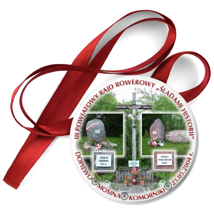 przypinka medal Rajd rowerowy Śladami historii