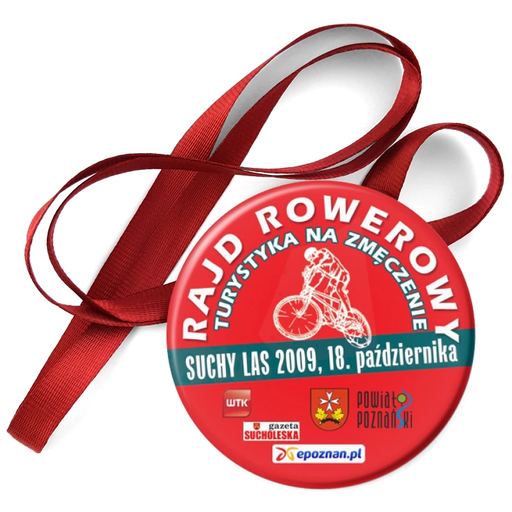 przypinka medal Rajd rowerowy - turystyka na zmęczenie