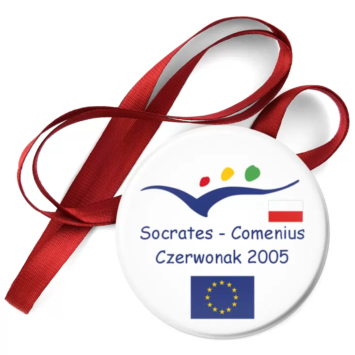 przypinka medal Socrates - Comenius