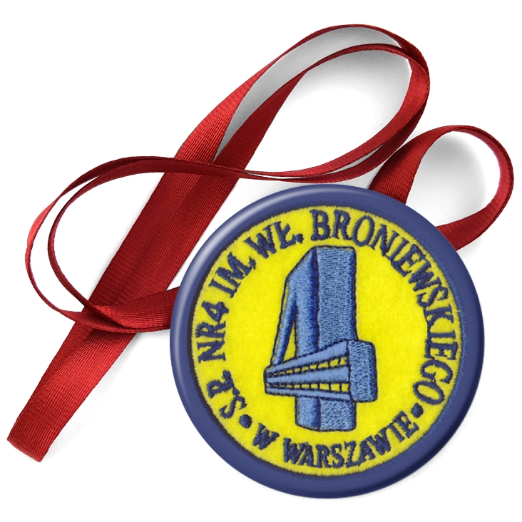 przypinka medal Sp nr 4 w Warszawie