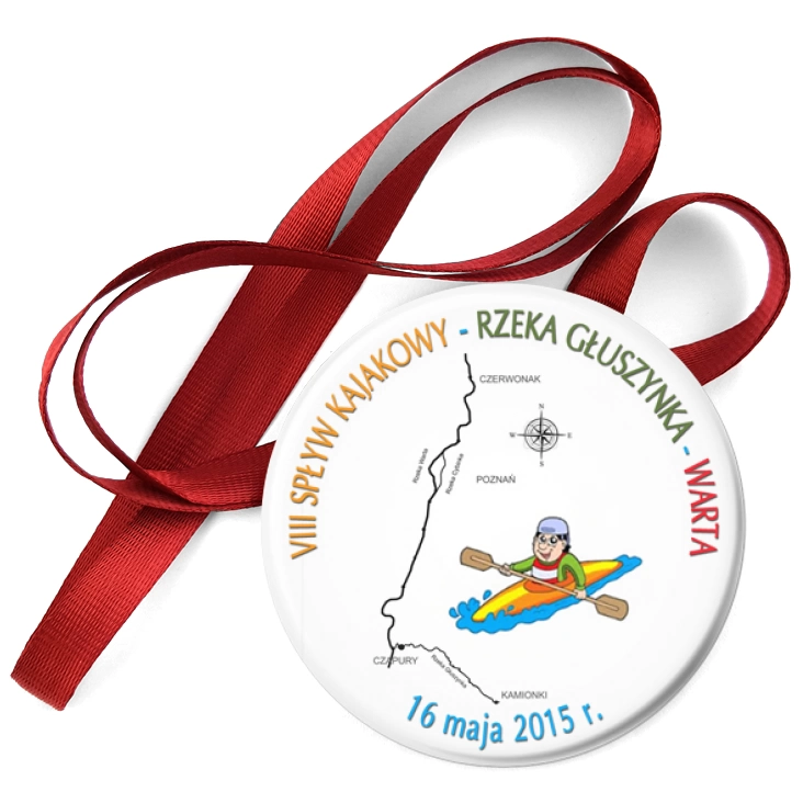przypinka medal Spływ kajakowy