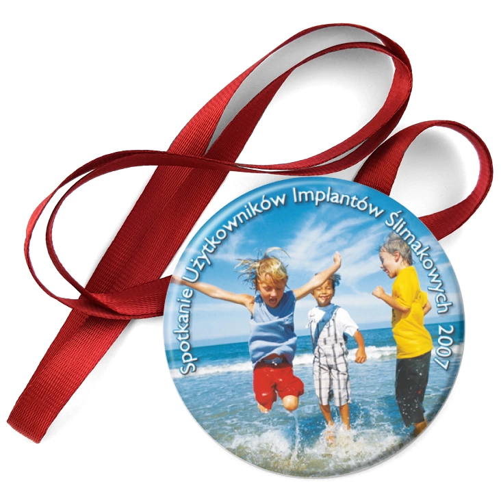 przypinka medal Spotkanie Użytkowników Implantów Ślimakowych 2007
