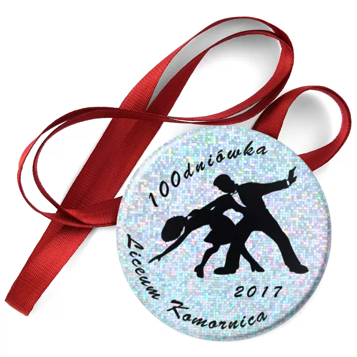 przypinka medal Studniówka - Liceum Komornica