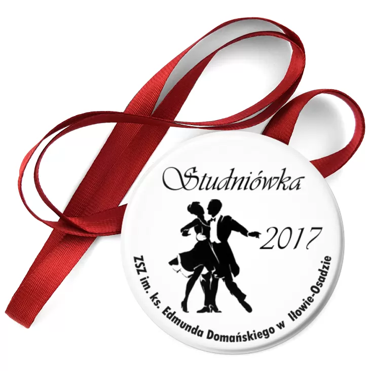 przypinka medal Studniówka - ZSZ Iłowo