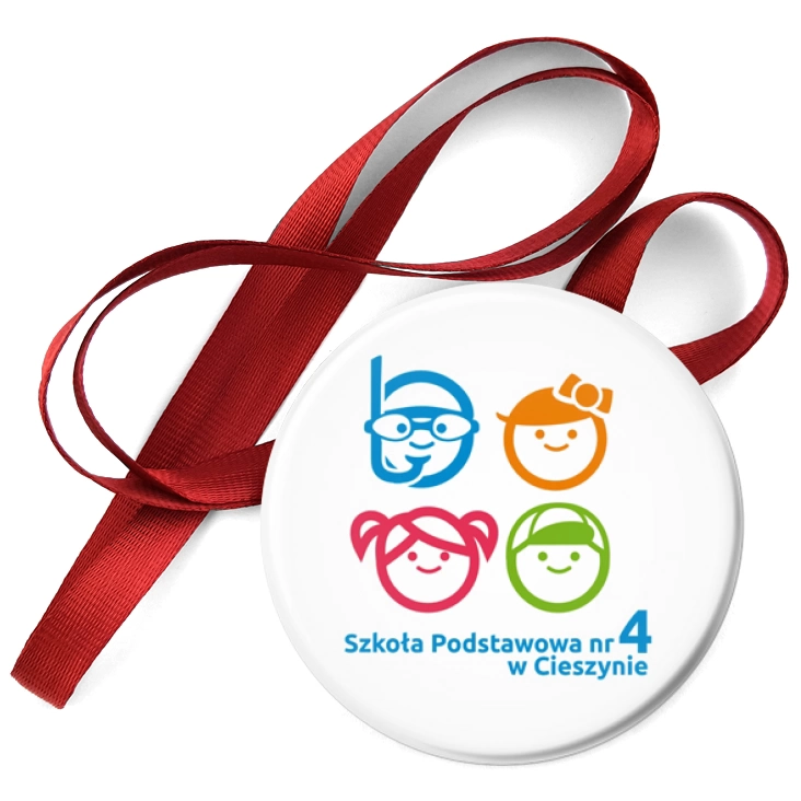 przypinka medal Szkoła Podstawowa nr 4 w Cieszynie