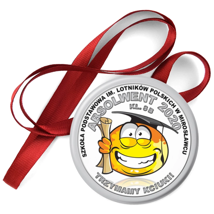 przypinka medal Trzymamy kciuki