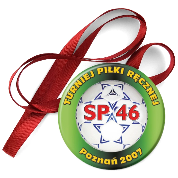 przypinka medal Turniej Piłki Ręcznej w SP 46